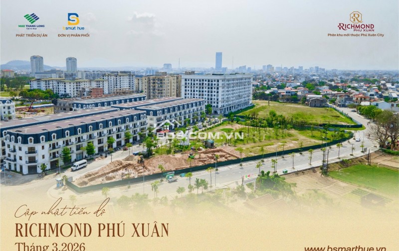  CHÍNH THỨC CÓ GIÁ RICHMOND PHÚ XUÂN – CHỈ TỪ 1,6tỷ/(20% căn) 